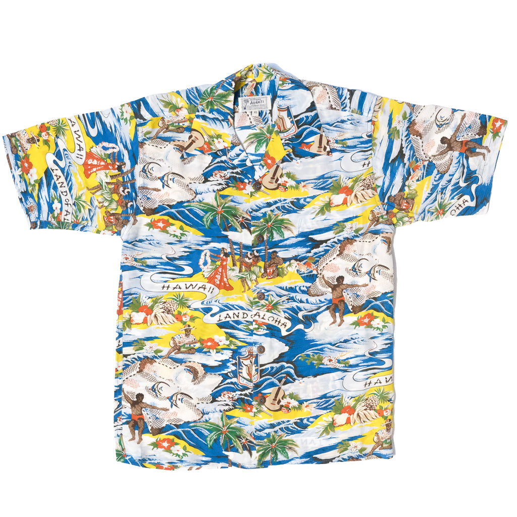 Men's Land of Aloha Hawaiian Shirt - Teal
