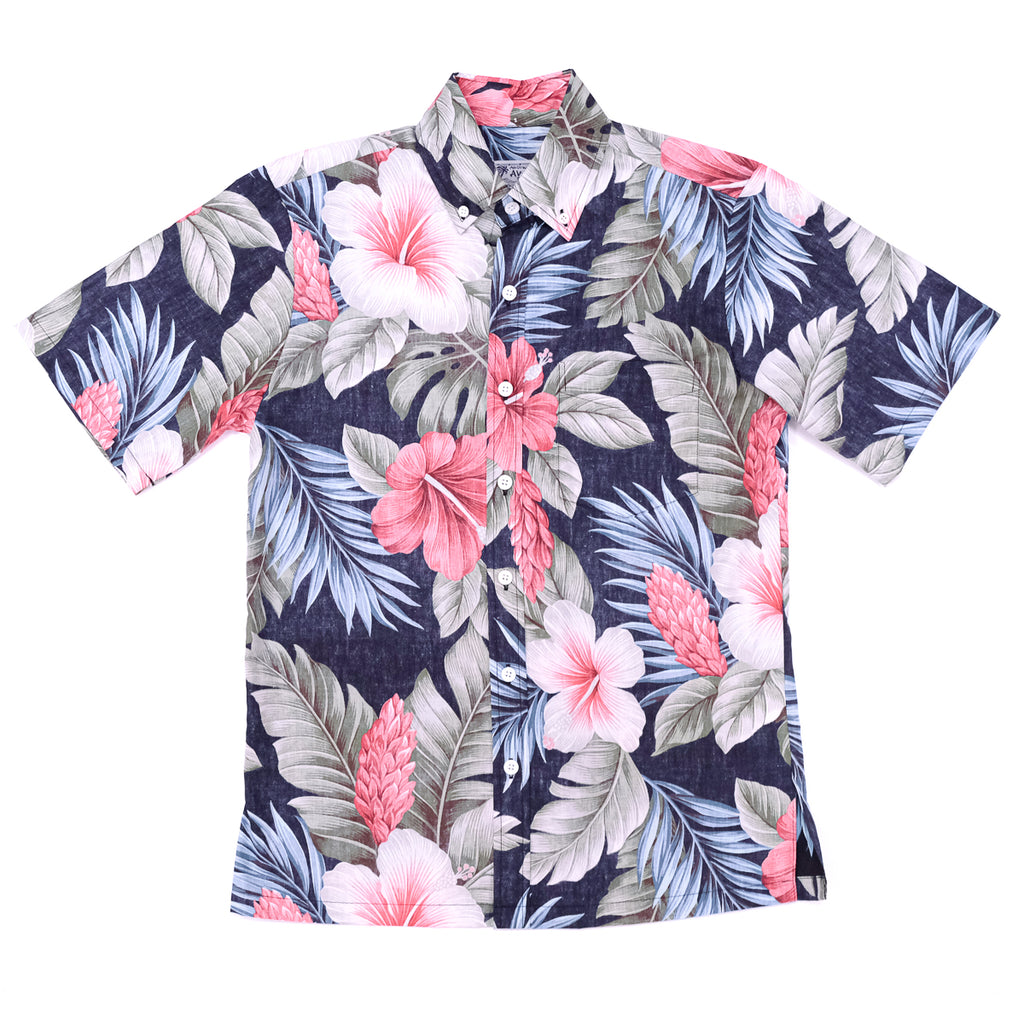 Men's Botanical Isle Aloha Shirt - Black