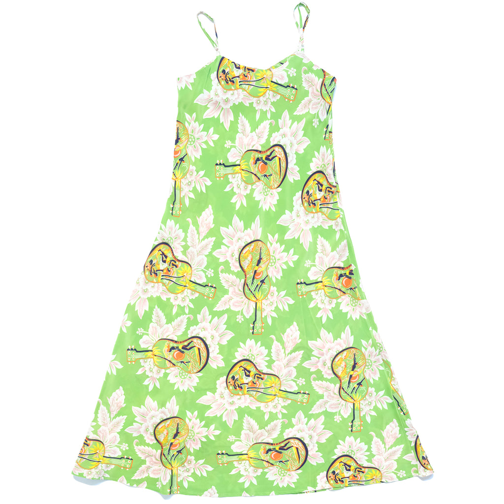Women's Ukulele Slip Dress - Green