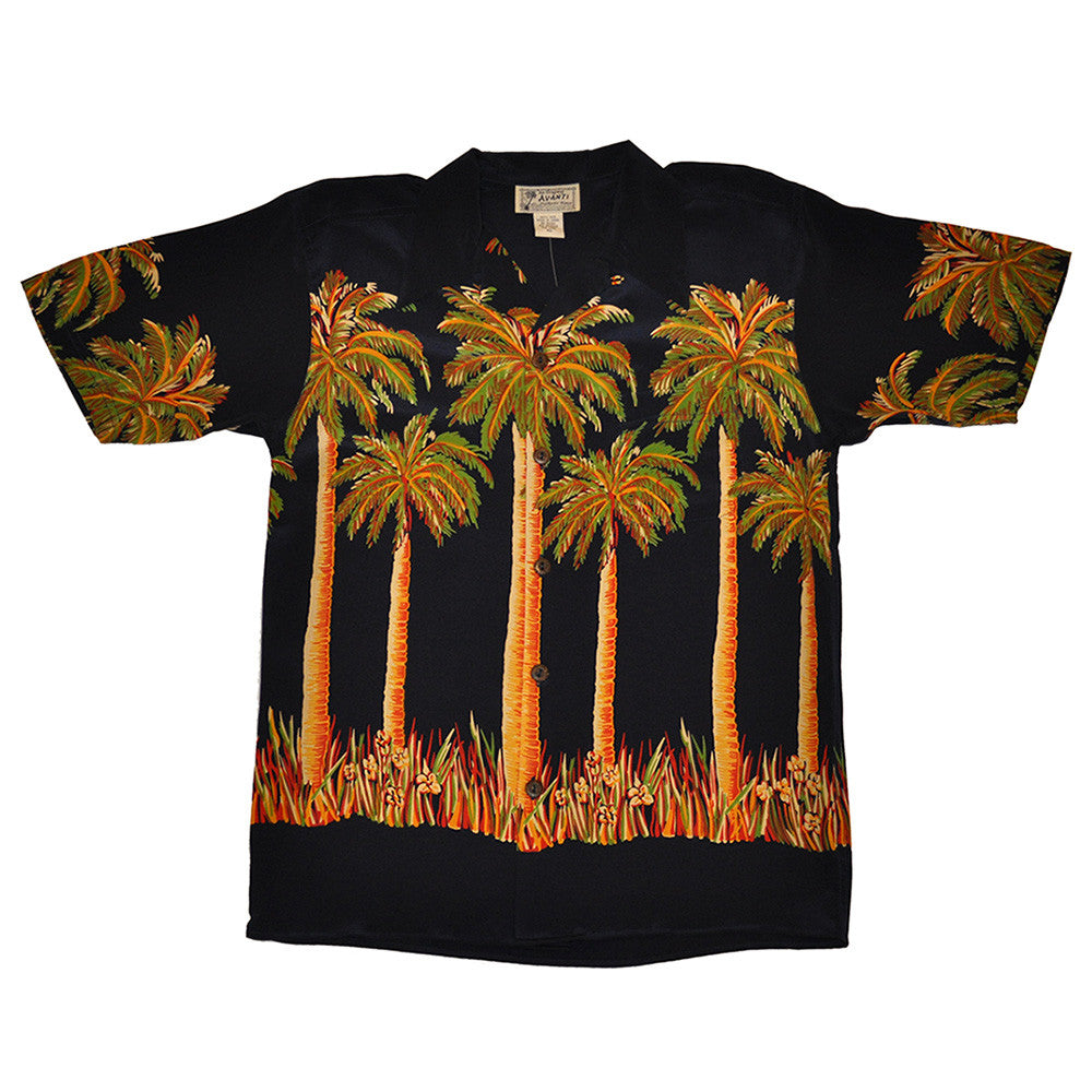 Men's Palms Aloha Shirt - Navy