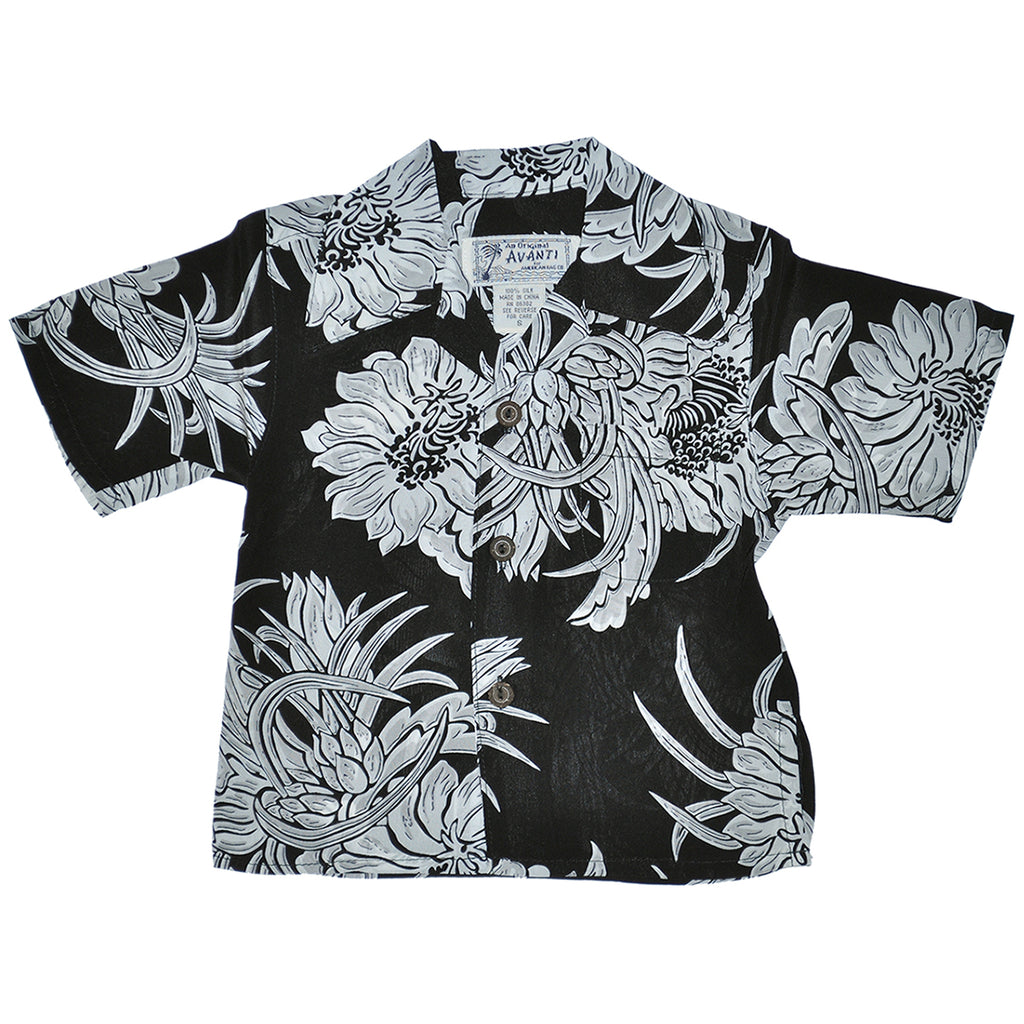 Boy's American Rag x Avanti Night Blooming Cereus Hawaiian Shirt