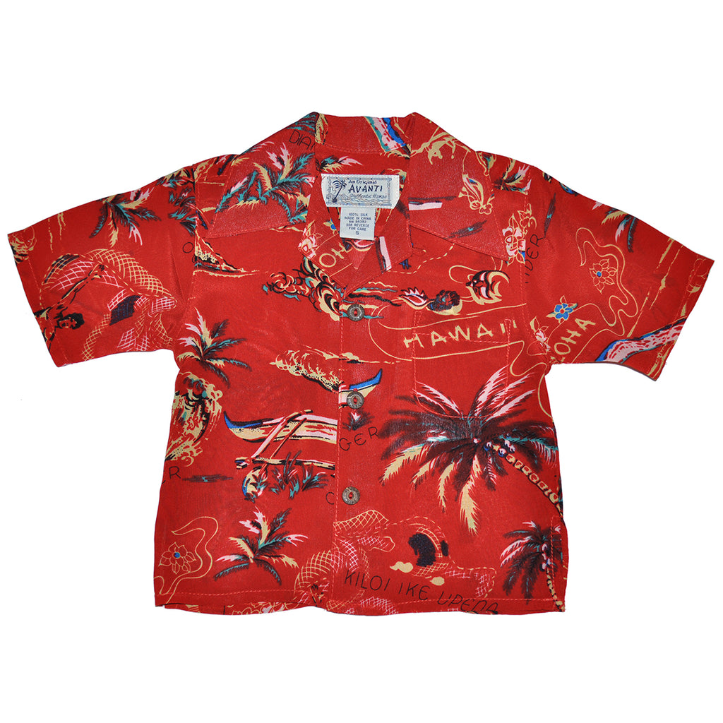 Boy's Surf Rider Hawaiian Shirt