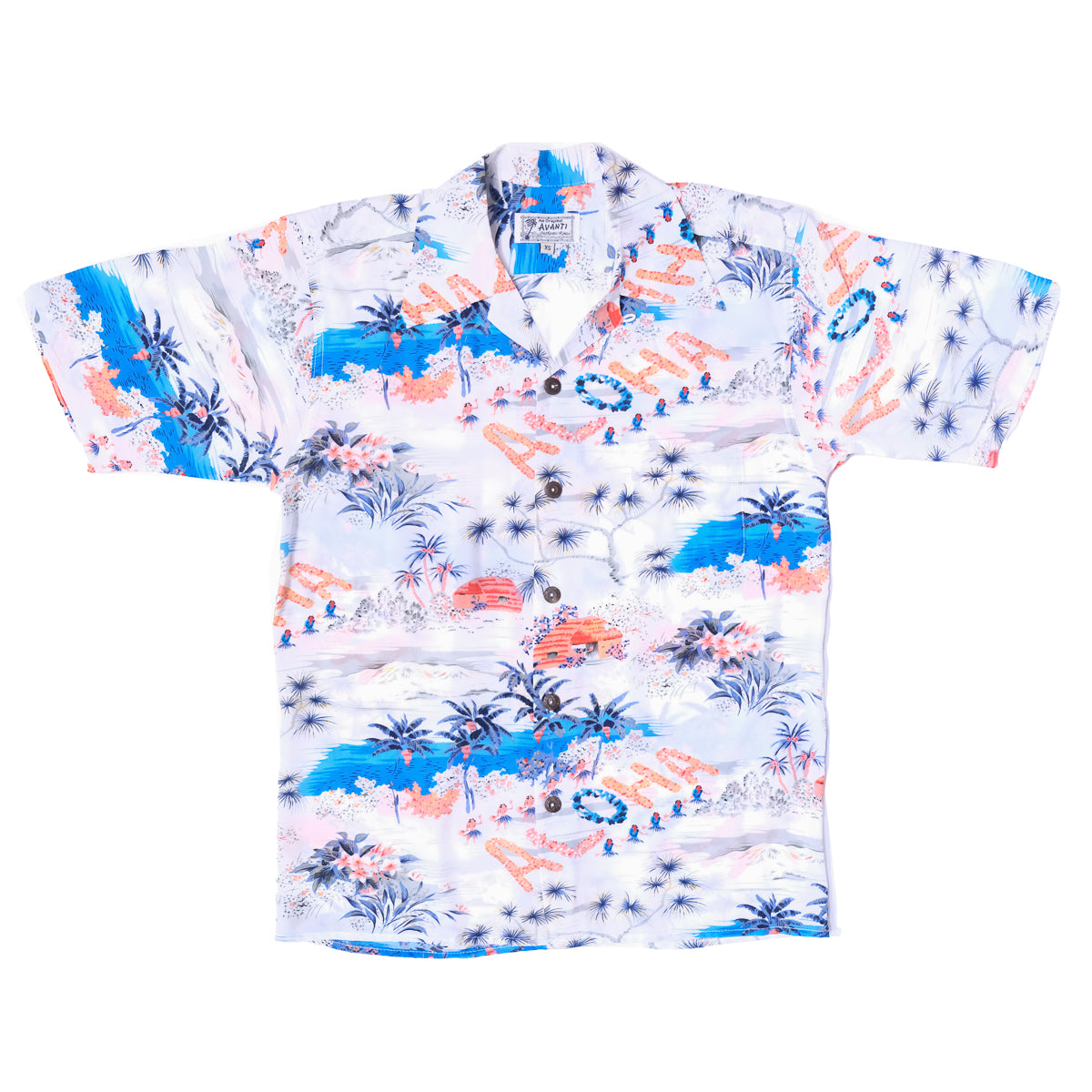 トップス AVANTI ALOHA SHIRTS Men's Aloha Hawaii Aloha Shirt - White – AVANTI HAWAII
