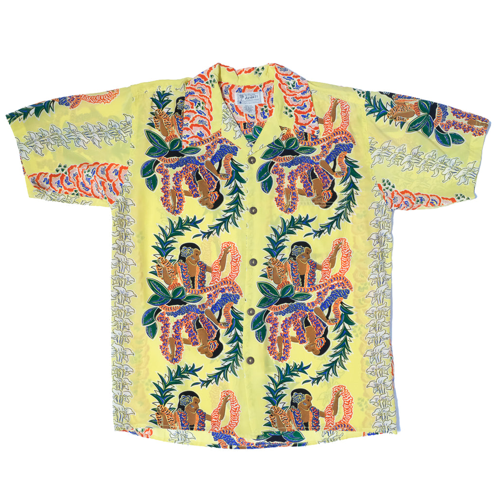 Junior Wahine Aloha Shirt - Yellow