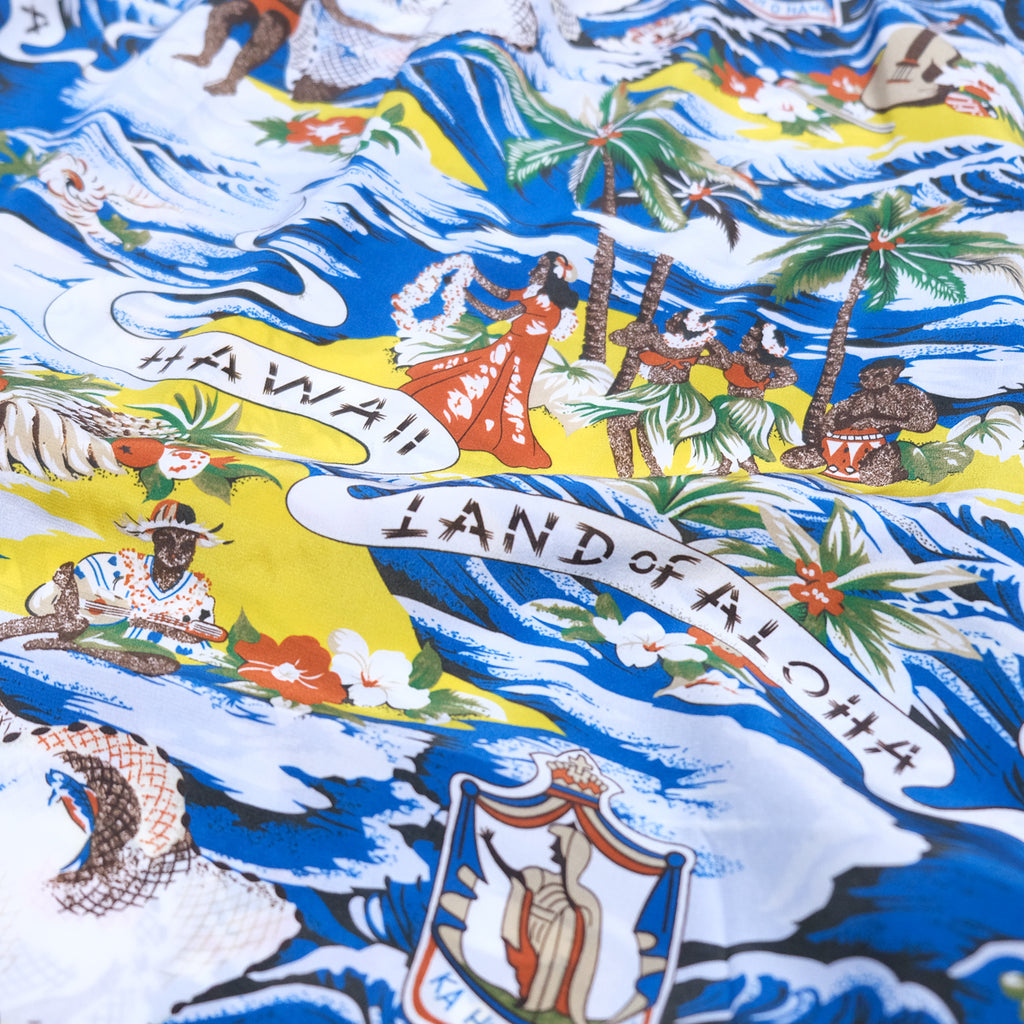 Junior Land of Aloha Hawaiian Shirt - Teal