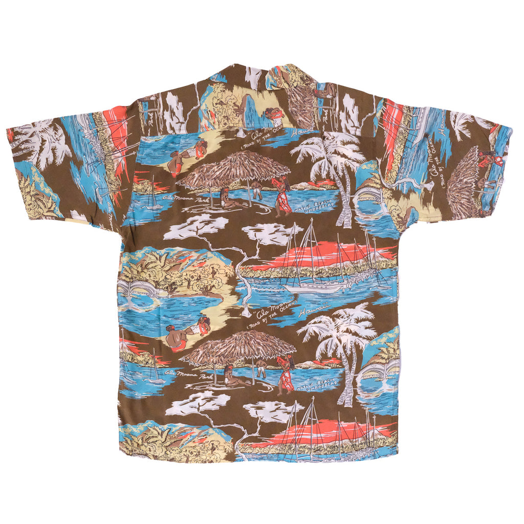 Men's Ala Moana Aloha Shirt - Brown