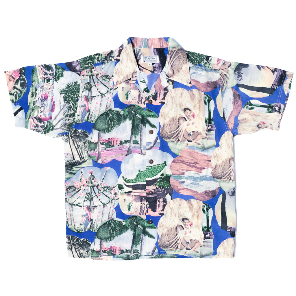 Junior Nostalgia Hawaiian Shirt - Blue