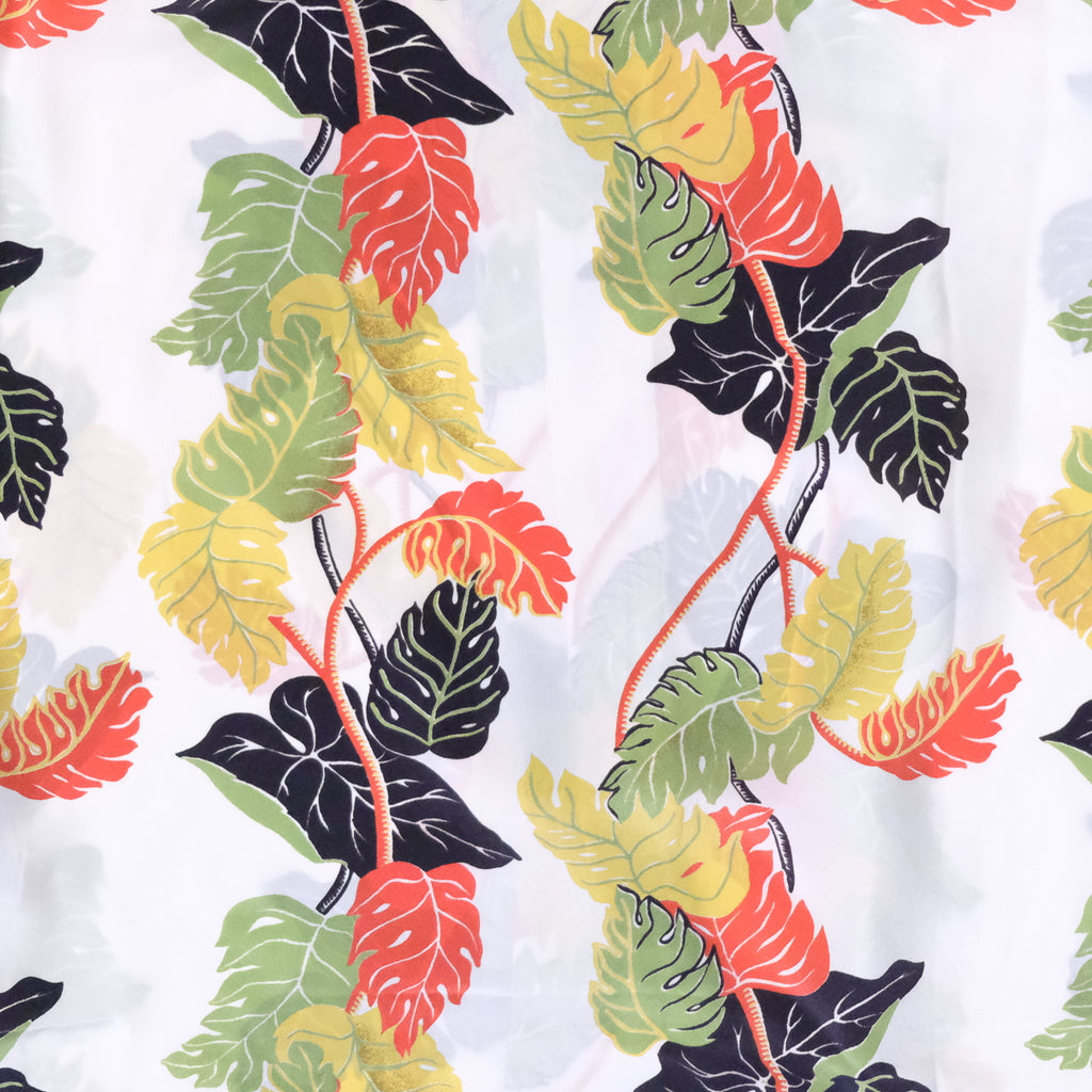 Monstera Border - White