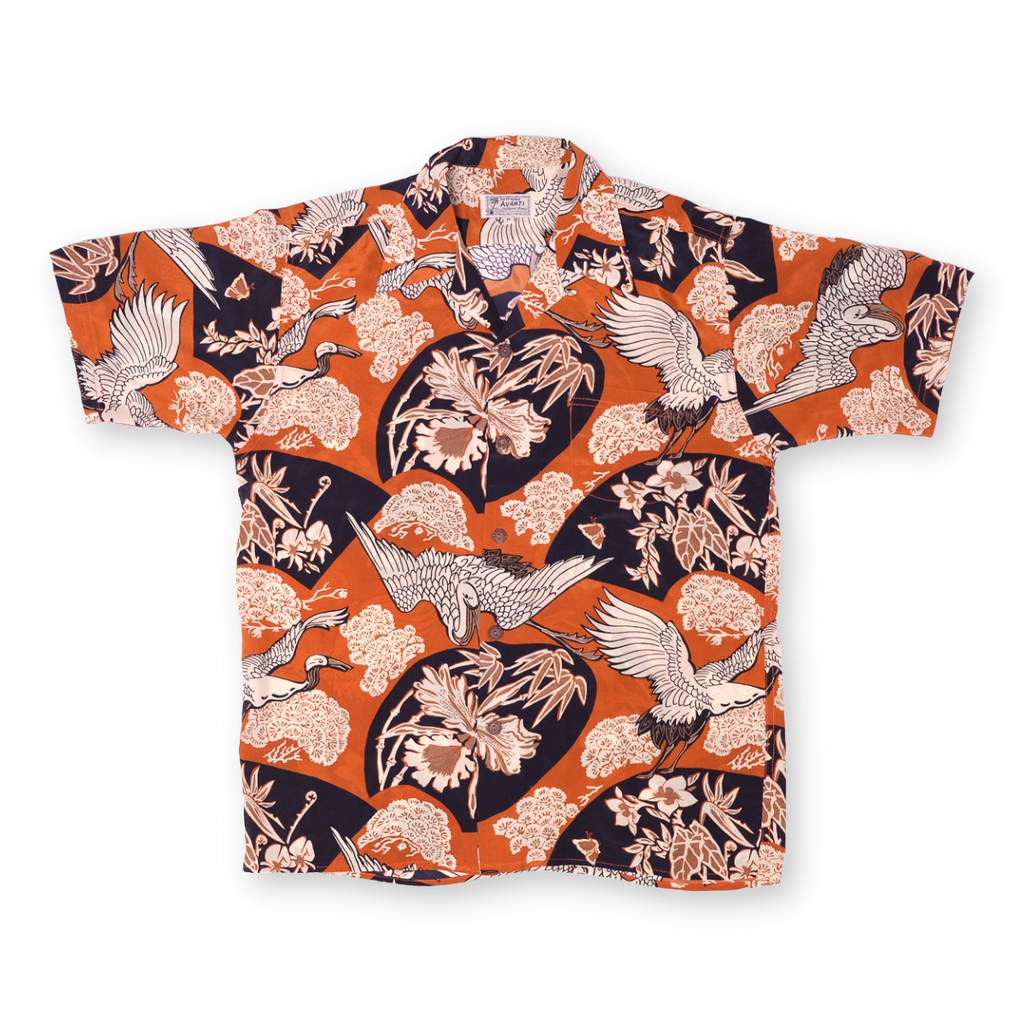 Men's Good Fortune Aloha Shirt - Orange – AVANTI HAWAII