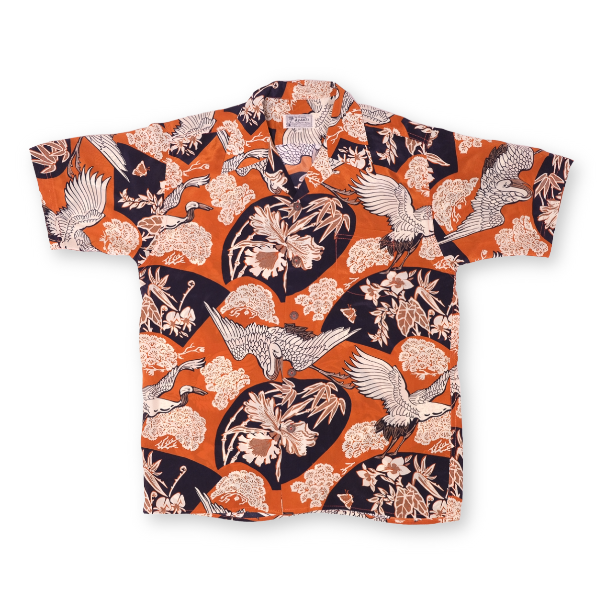 Men's Good Fortune Aloha Shirt - Orange – AVANTI HAWAII