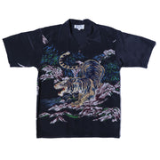 Men's One Tiger Hawaiian Shirt - Black