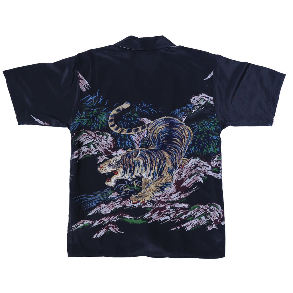 Men's One Tiger Hawaiian Shirt - Black