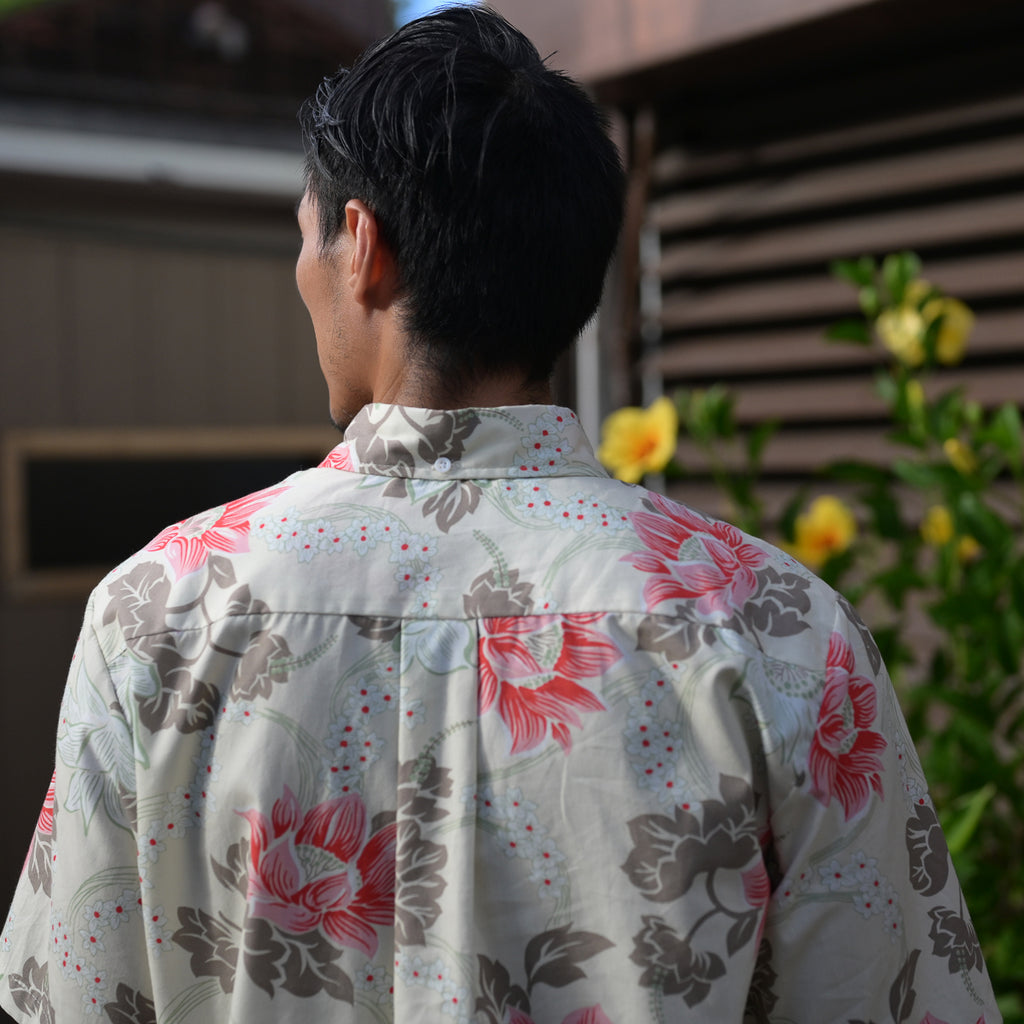 Men's Keanu Aloha Shirt - Cream