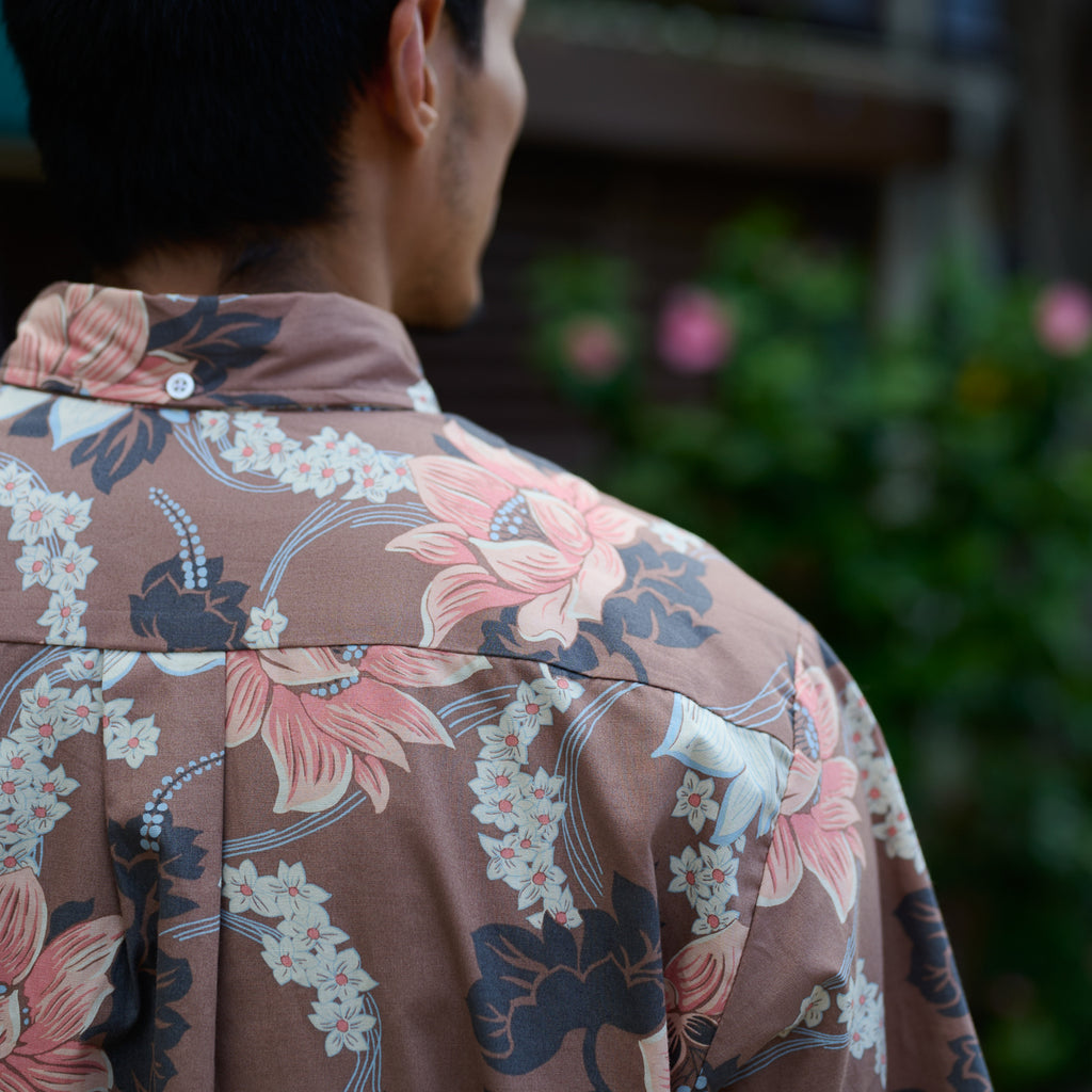 Men's Keanu Aloha Shirt - Mocha