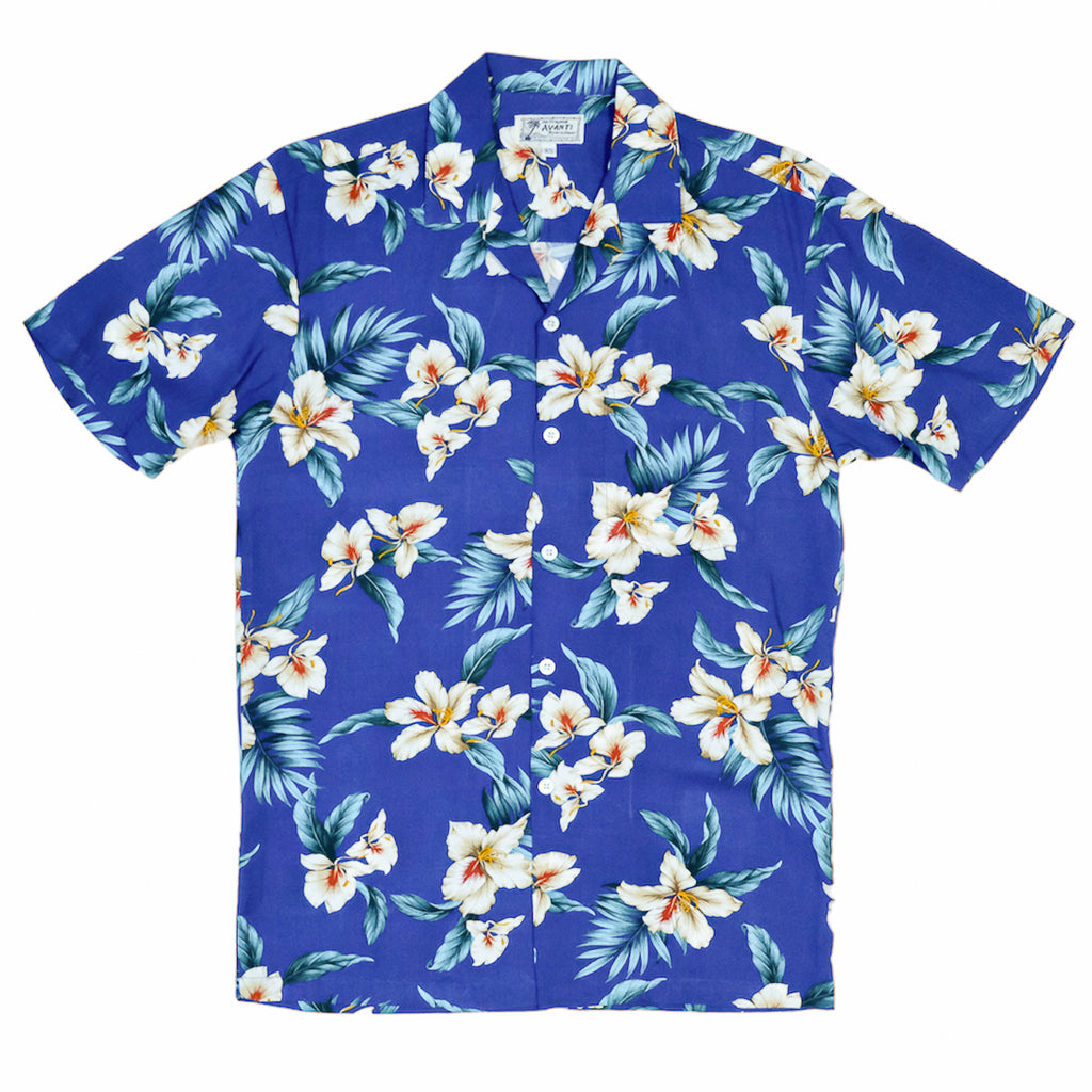 Men's 'Okika Aloha Shirt - Blue