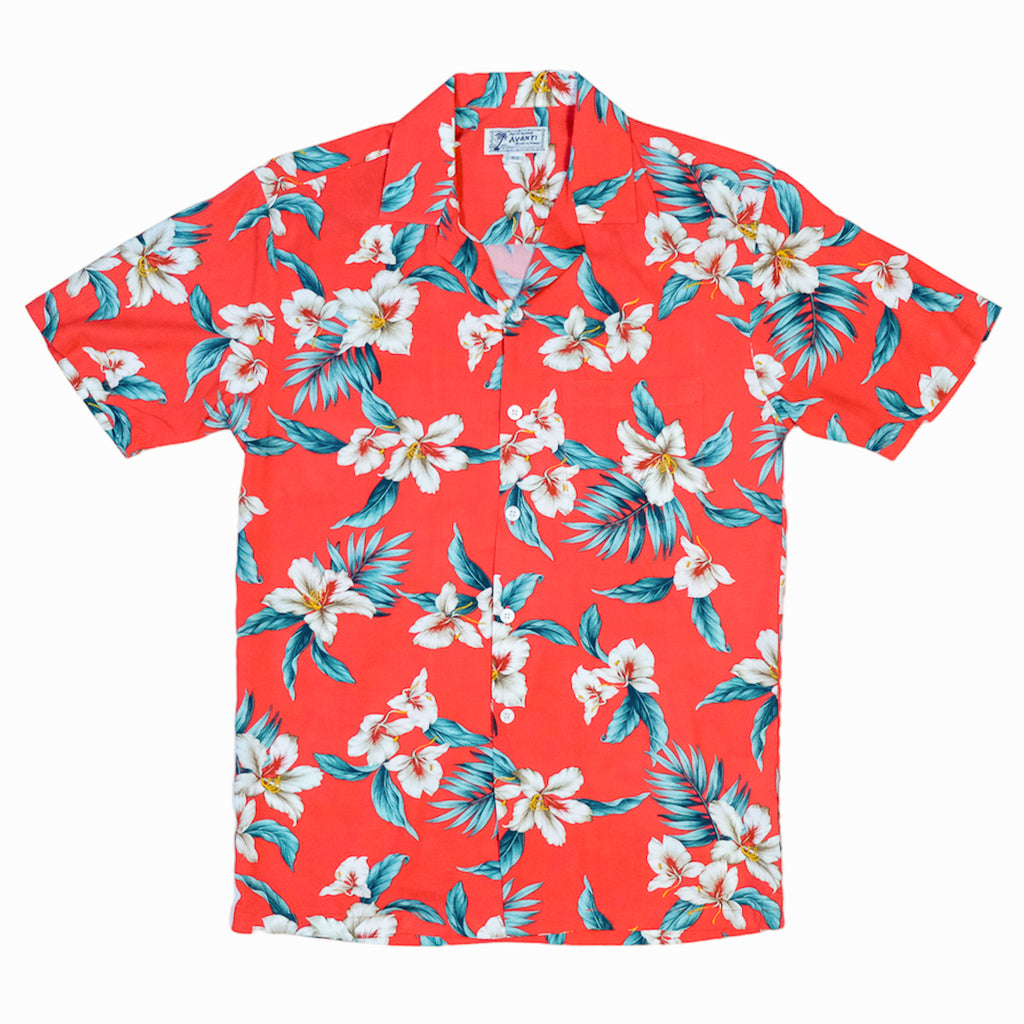 Men's 'Okika Aloha Shirt - Red