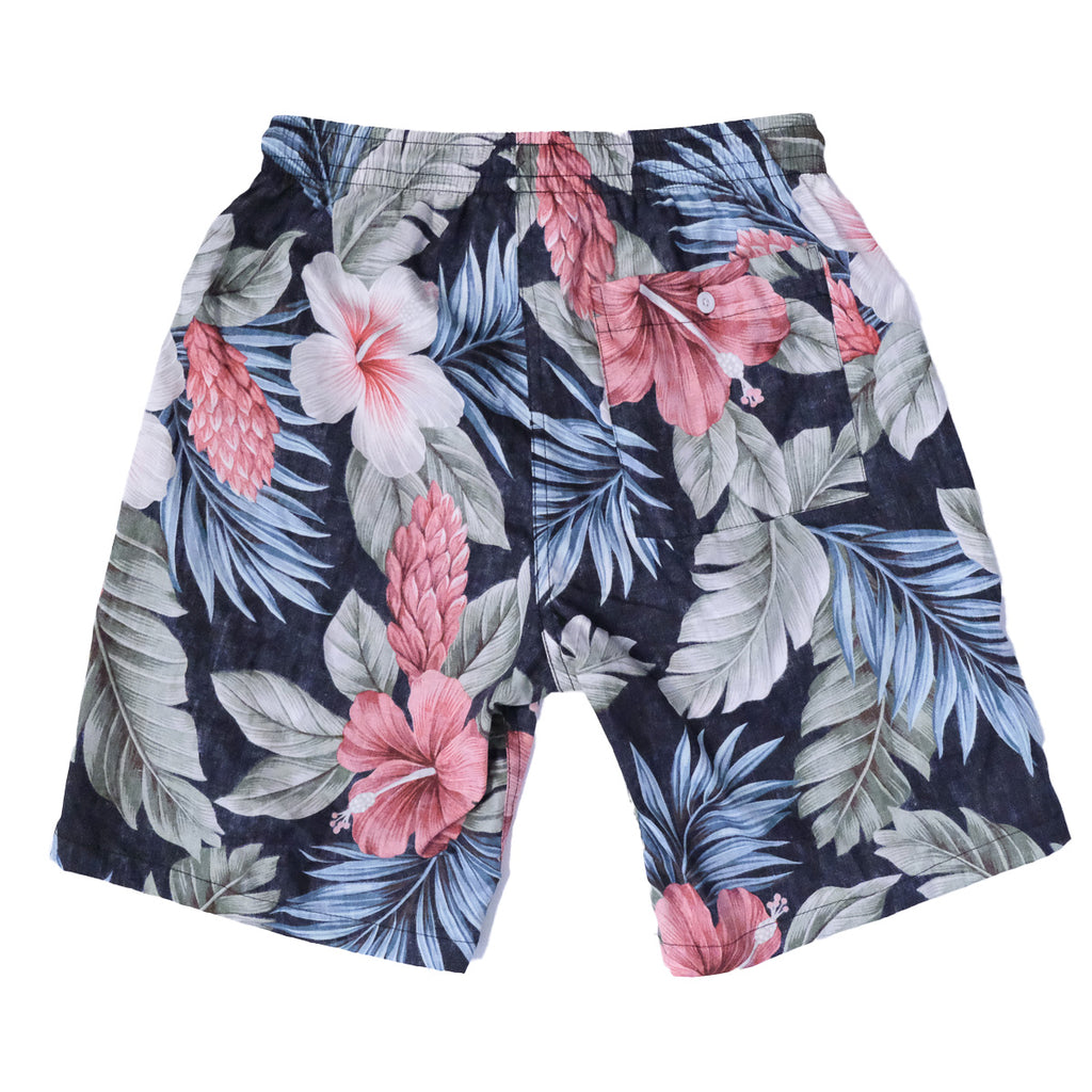 Avanti Botanical Isle Walk Shorts - Black