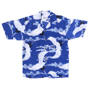 Men's Crane Hawaiian Shirt - Blue
