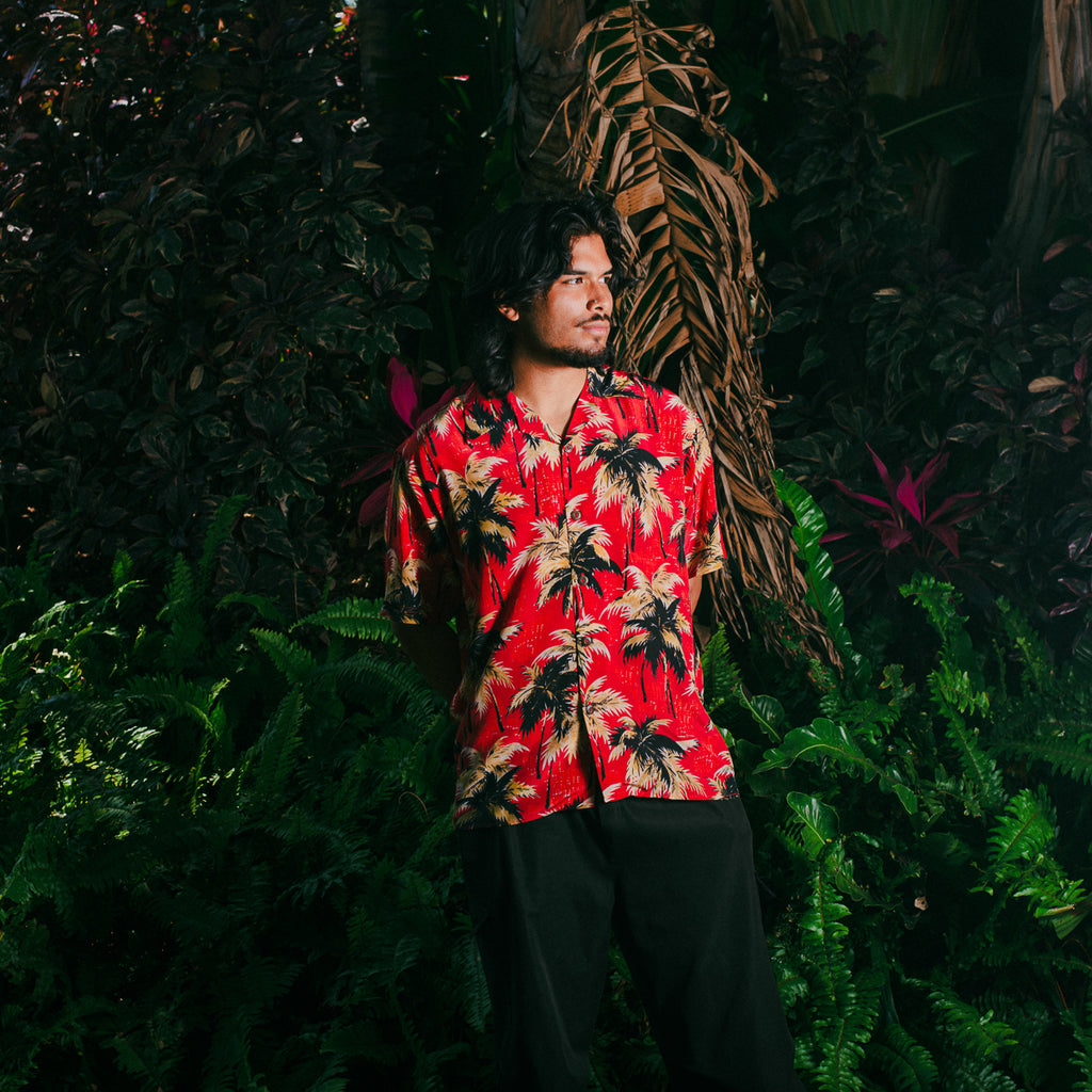Men's Breeze Hawaiian Shirt - Red