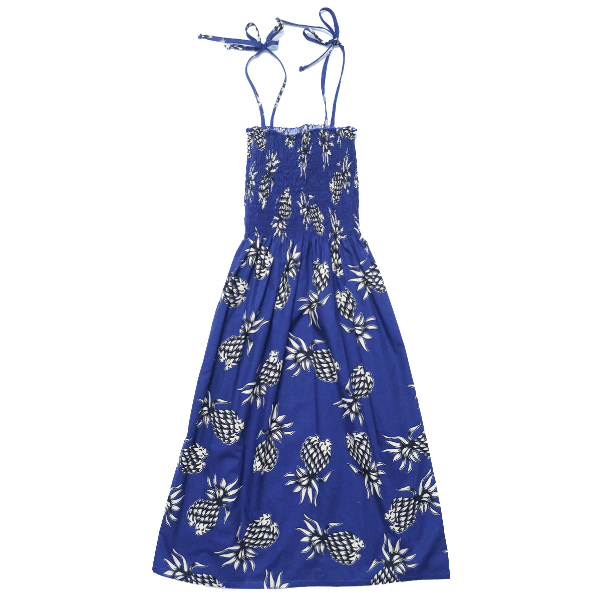 navy blue hawaiian dress Women's Pineapple Sun Luvia Beaded Mini Dress may-colour-story-3-dresses top sleeves with a Color:Mom