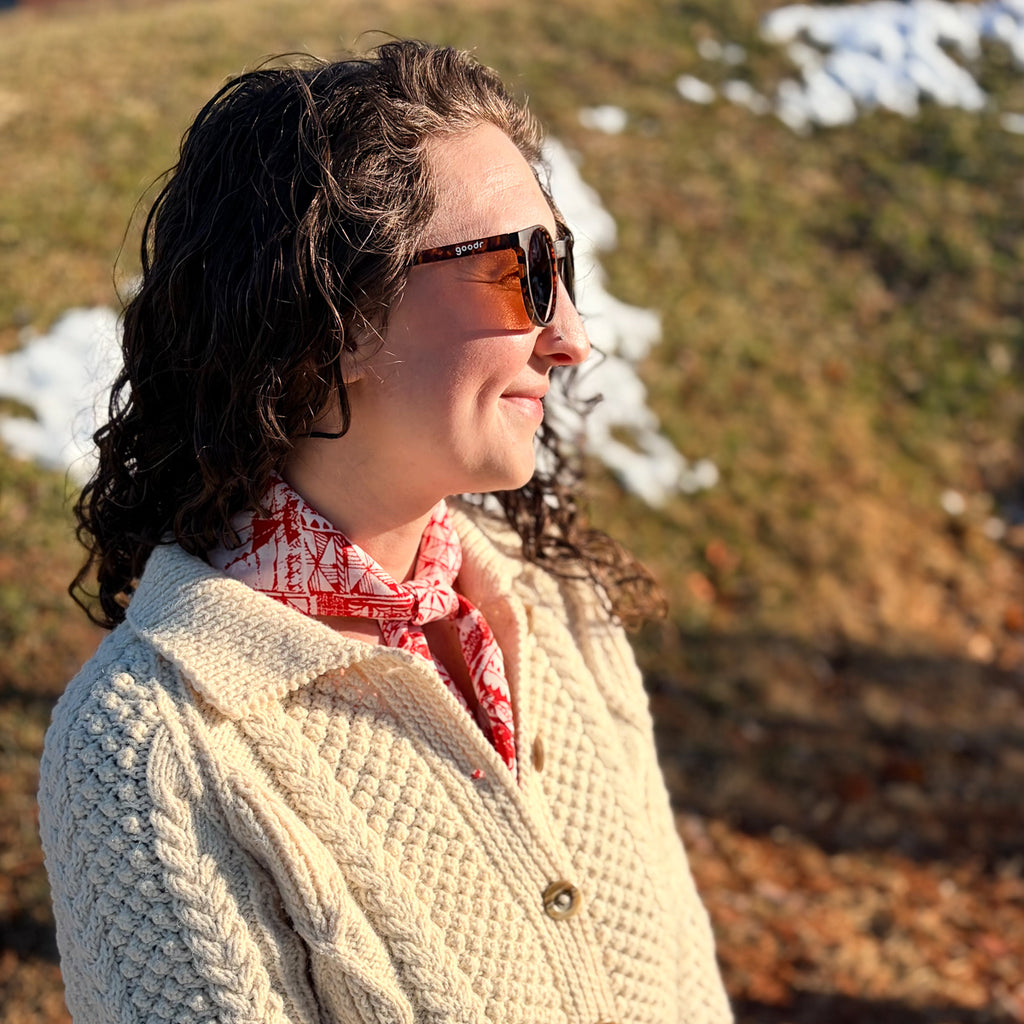 Kapa Petroglyph Bandana - Red