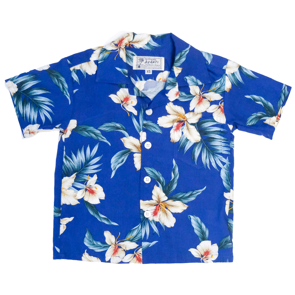 Boy's 'Okika Aloha Shirt - Blue