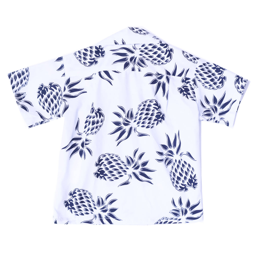 Boy's Pineapple Aloha Shirt - White