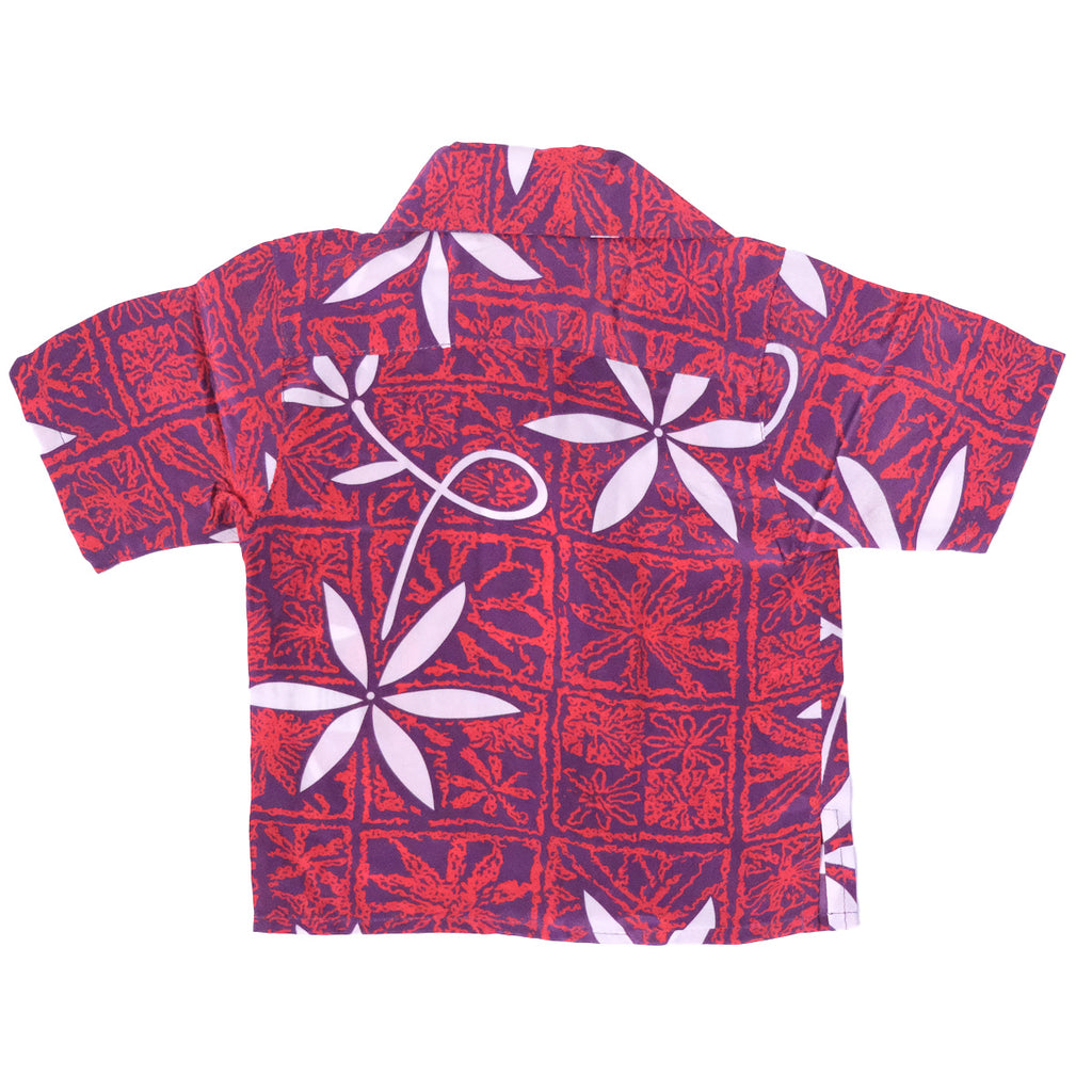 Boy's Blue Hawaii Aloha Shirt - Red