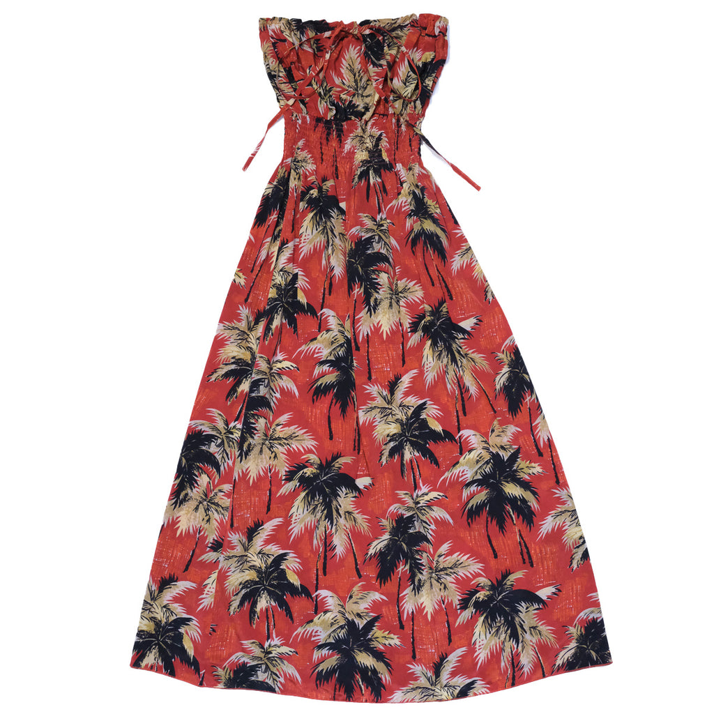 Women's Breeze Long Halter Dress - Red