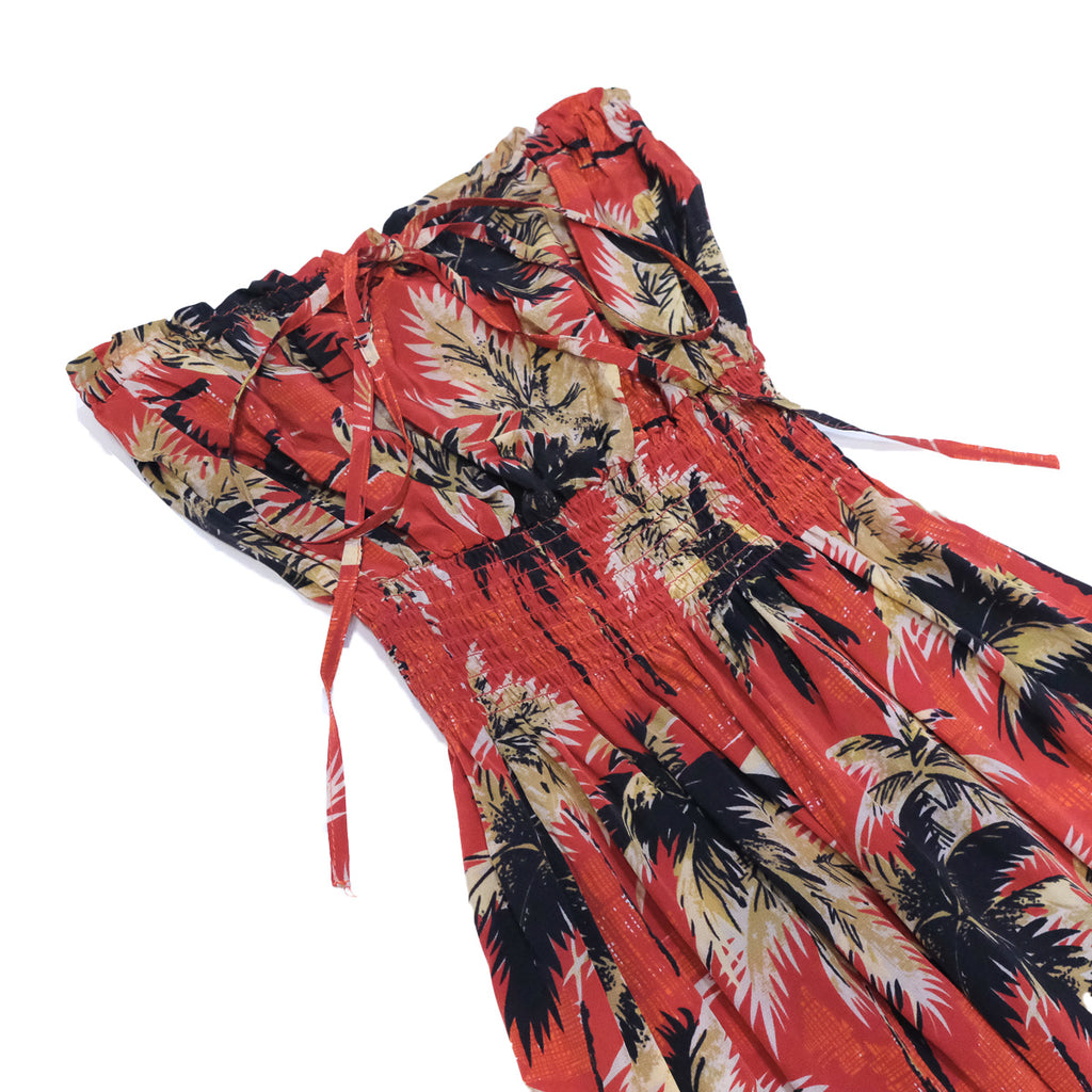 Women's Breeze Long Halter Dress - Red