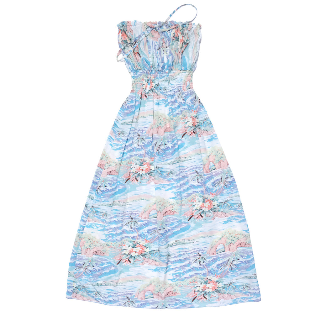 Women's Oasis Long Halter Dress - Blue