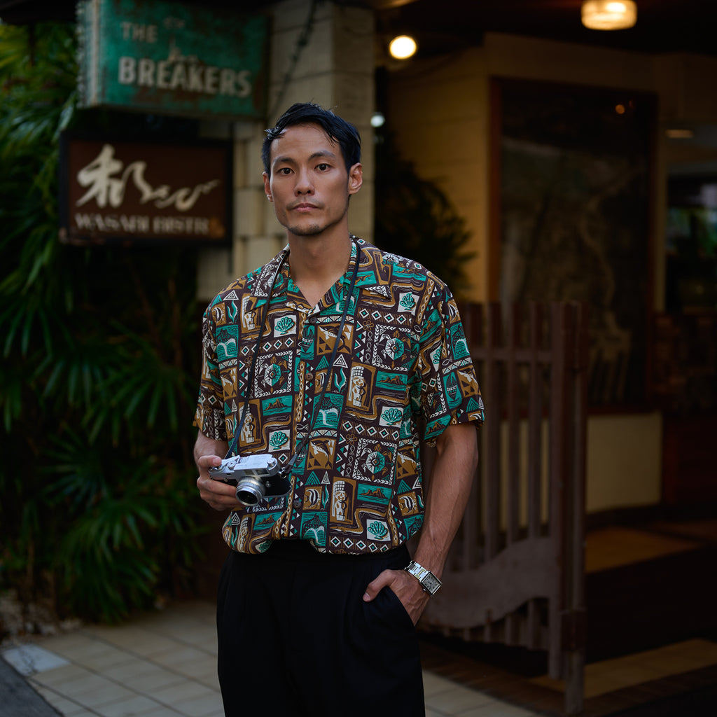 Mookie Sato x Avanti "Under the Sea" Aloha Shirt - Brown
