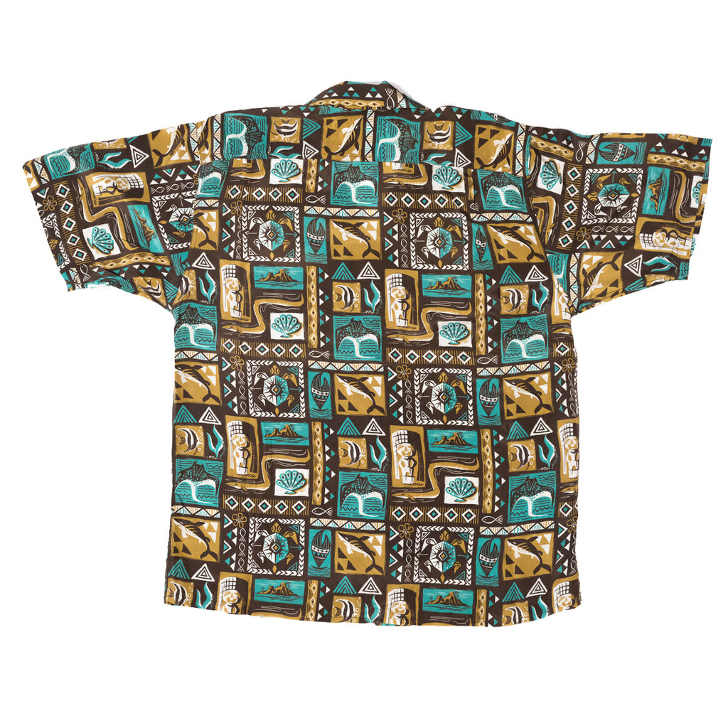 Men's Mookie Sato x Avanti "Under the Sea" Aloha Shirt - Brown