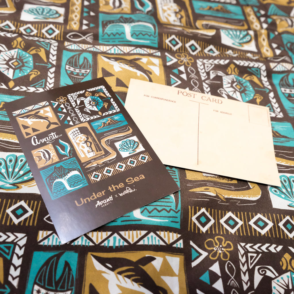 Mookie Sato x Avanti "Under the Sea" Aloha Shirt - Brown