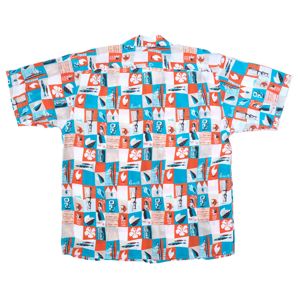 Men's Mookie Sato x Avanti "Fly to Hawaii" Aloha Shirt - White