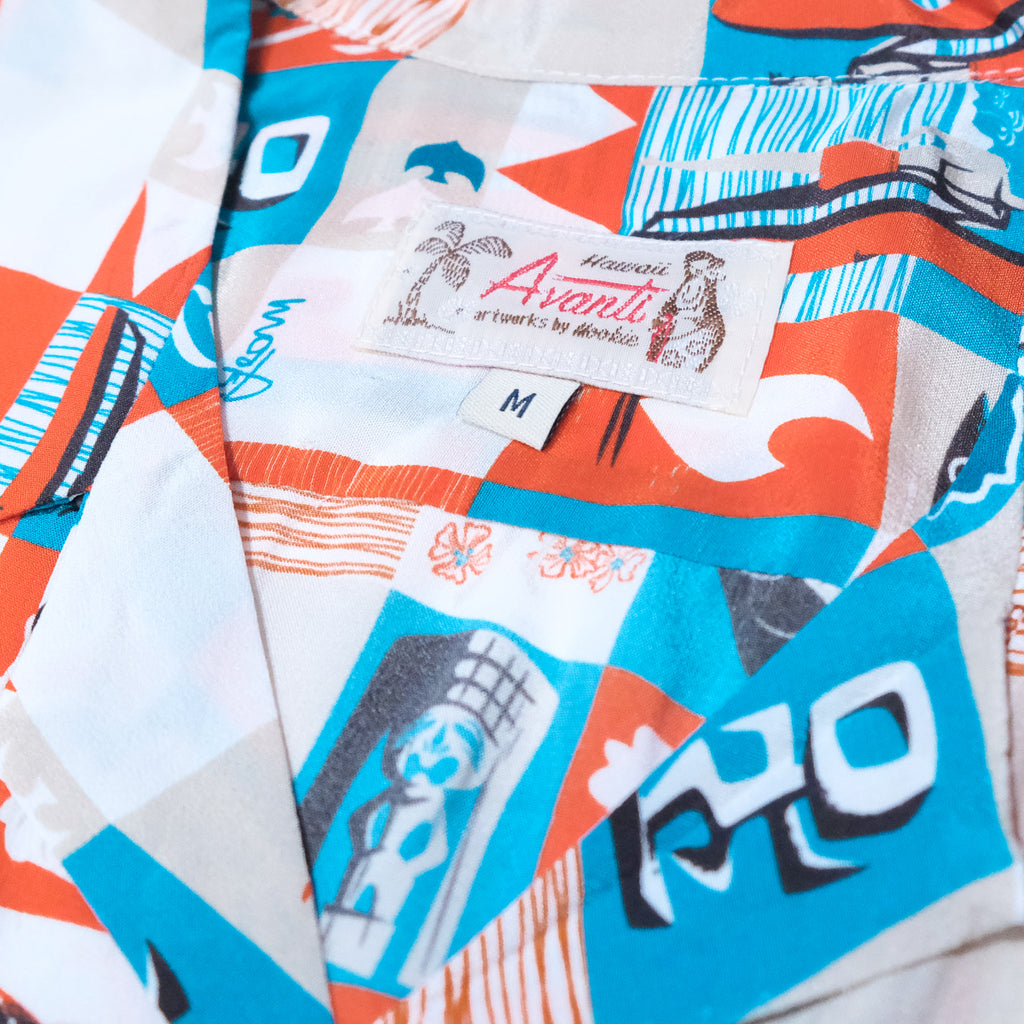 Men's Mookie Sato x Avanti "Fly to Hawaii" Aloha Shirt - White