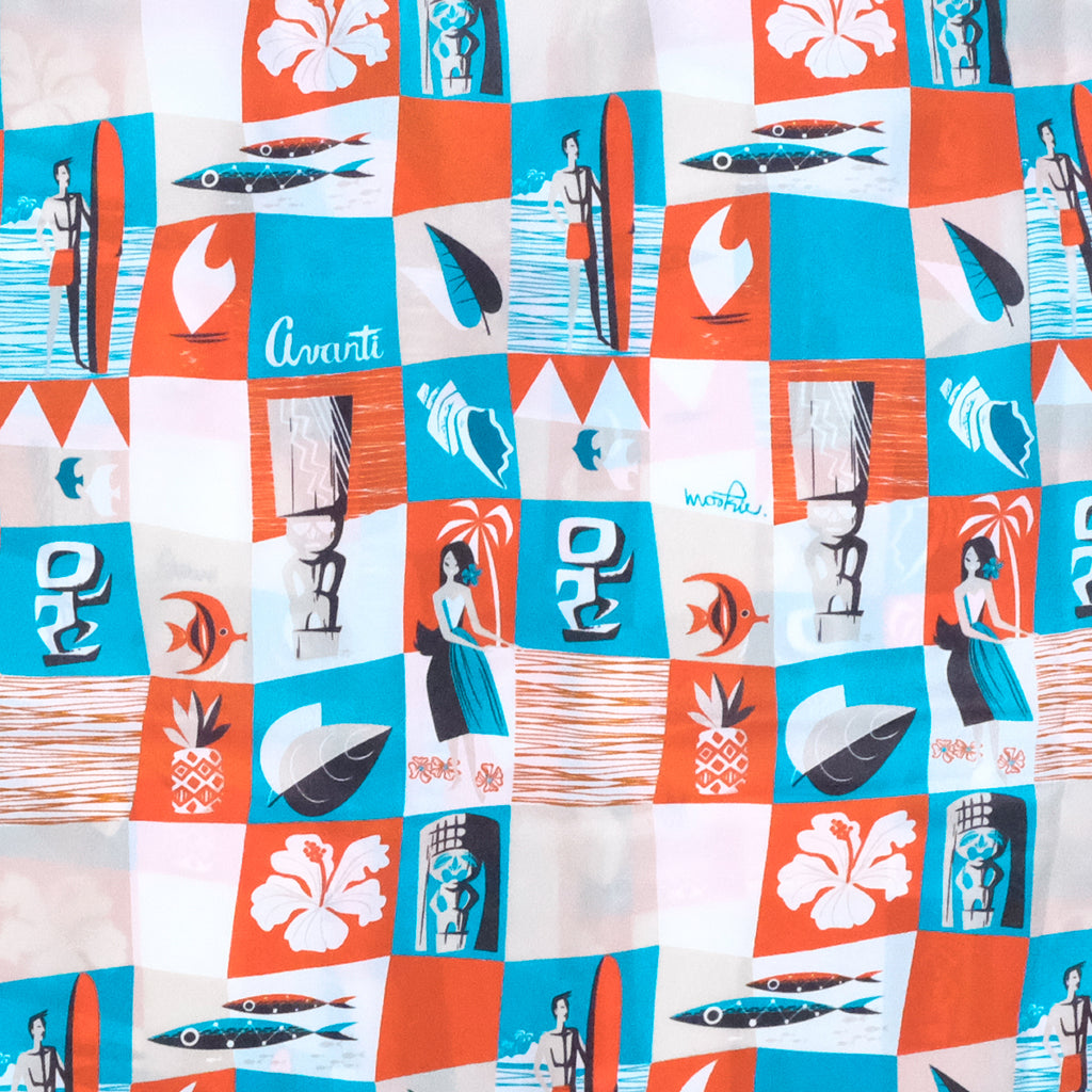 Men's Mookie Sato x Avanti "Fly to Hawaii" Aloha Shirt - White