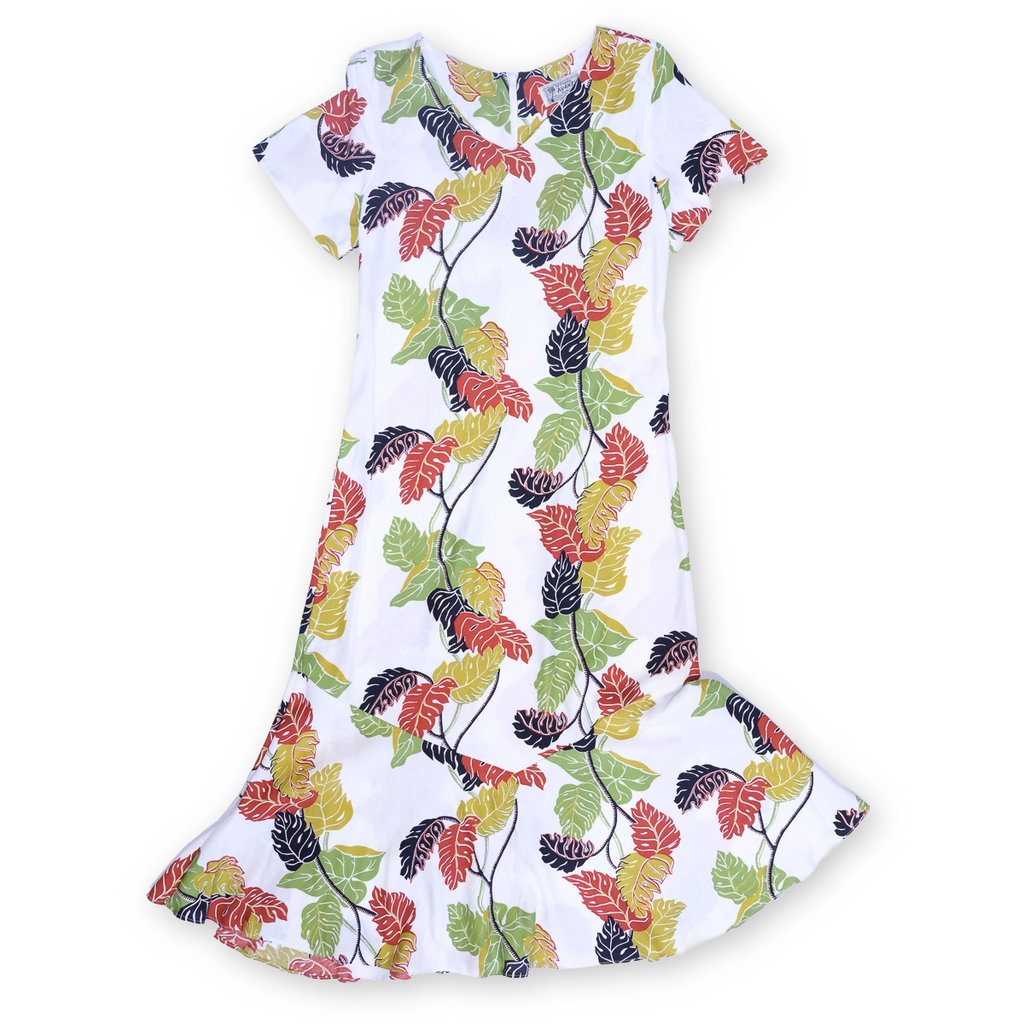 Women's Monstera Border Muumuu Dress Women's Monstera Border Muumuu Dress