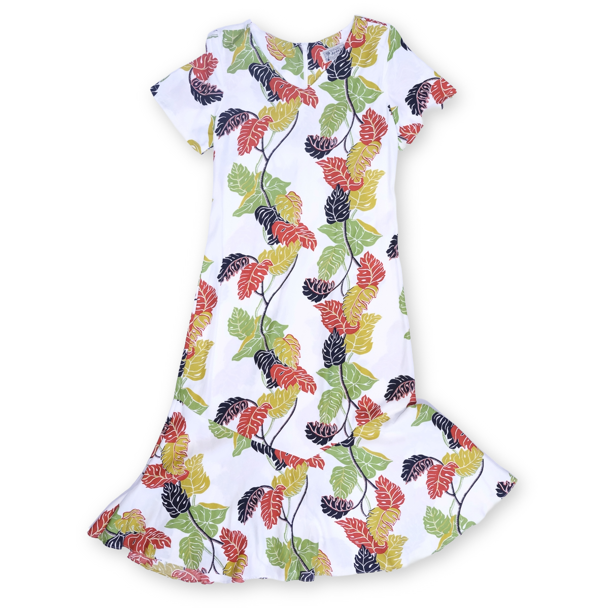 Women's Monstera Border Muumuu Dress Women's Monstera Border Muumuu Dress