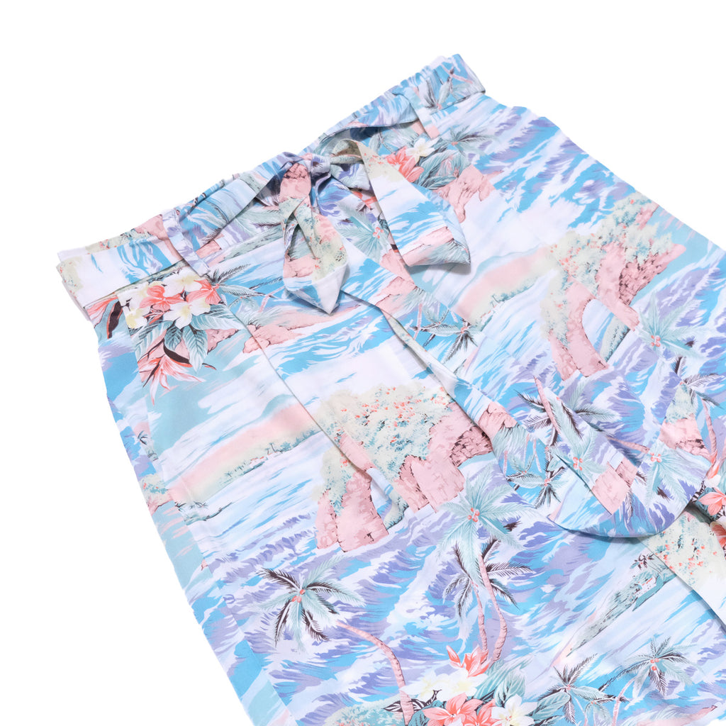 Women's Oasis (Elastic Waist Bow Tie Pants) - Blue