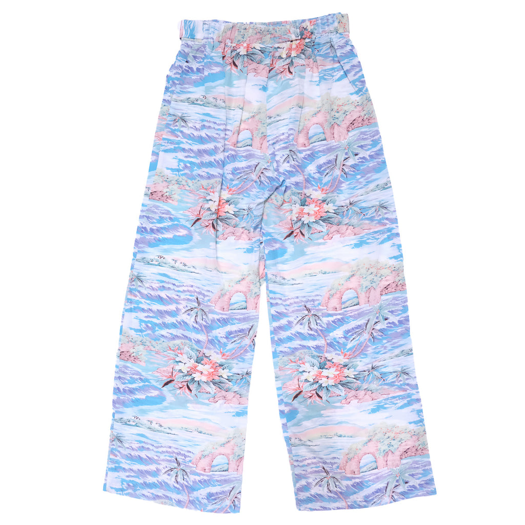 Women's Oasis (Elastic Waist Bow Tie Pants) - Blue