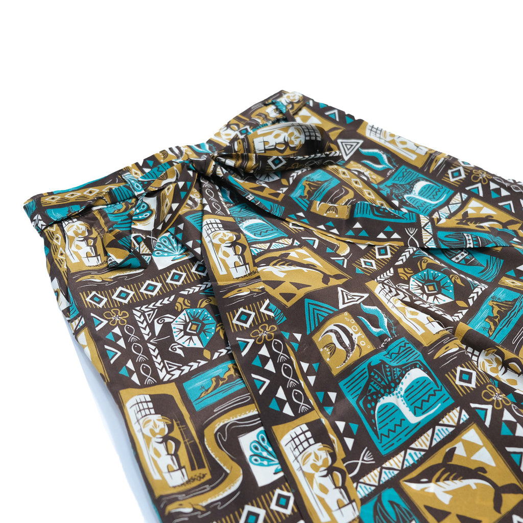 Women's Mookie Sato x Avanti "Under the Sea"  (Elastic Waist Bow Tie Pants) - Brown