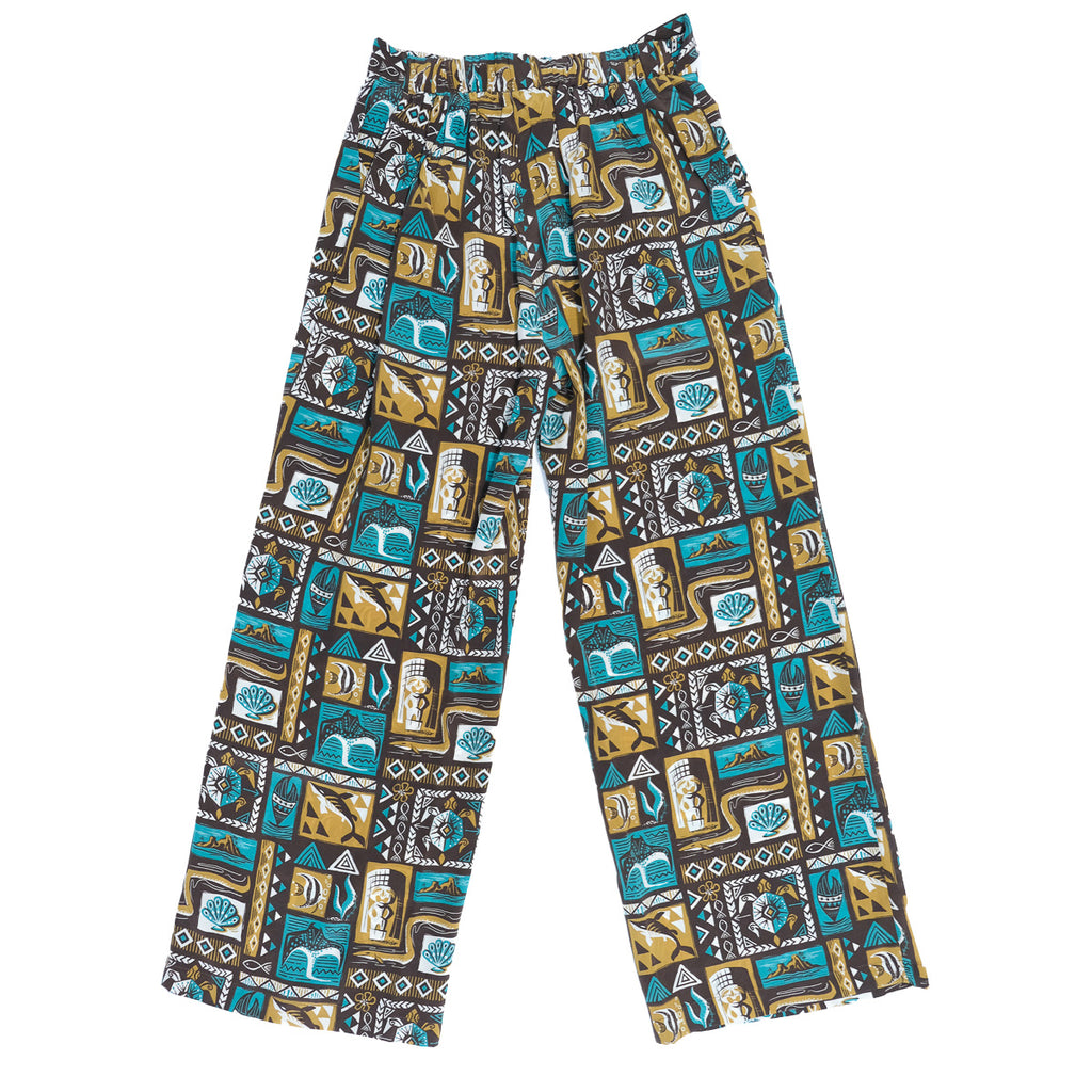 Women's Mookie Sato x Avanti "Under the Sea"  (Elastic Waist Bow Tie Pants) - Brown