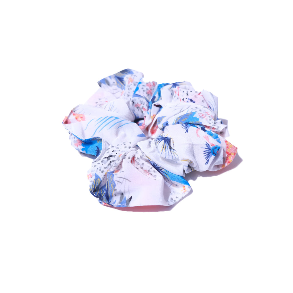 Aloha Hawaii Scrunchie - White