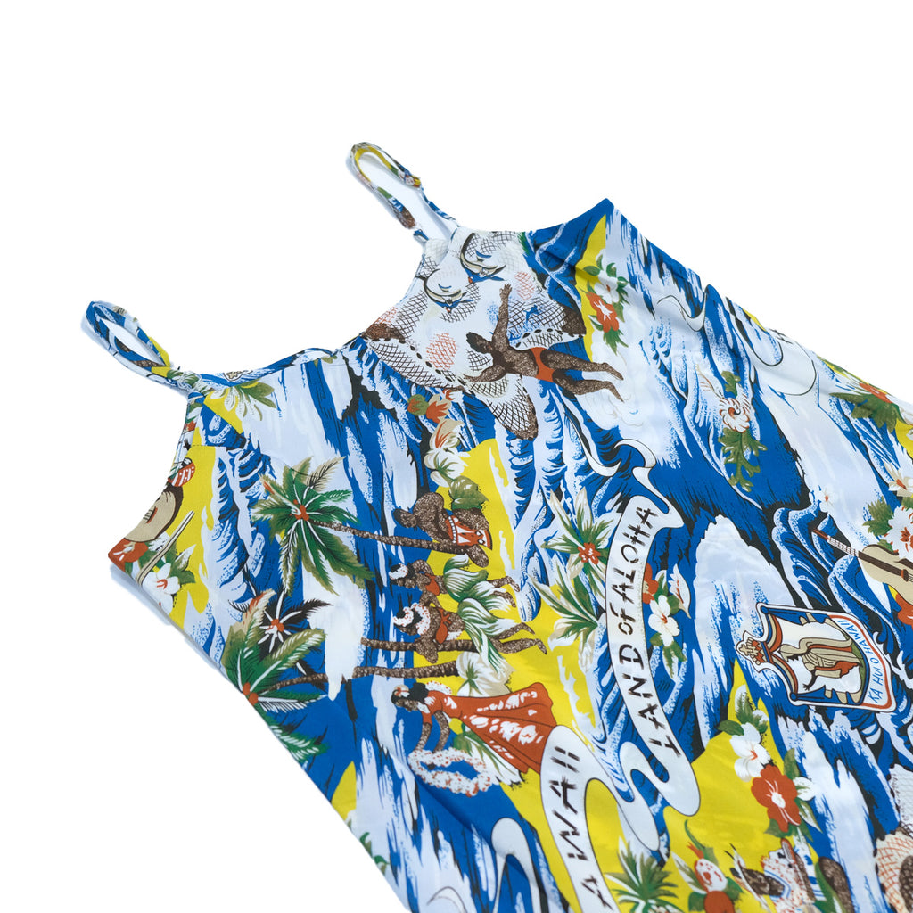 Women's Land of Aloha Slip Dress - Teal