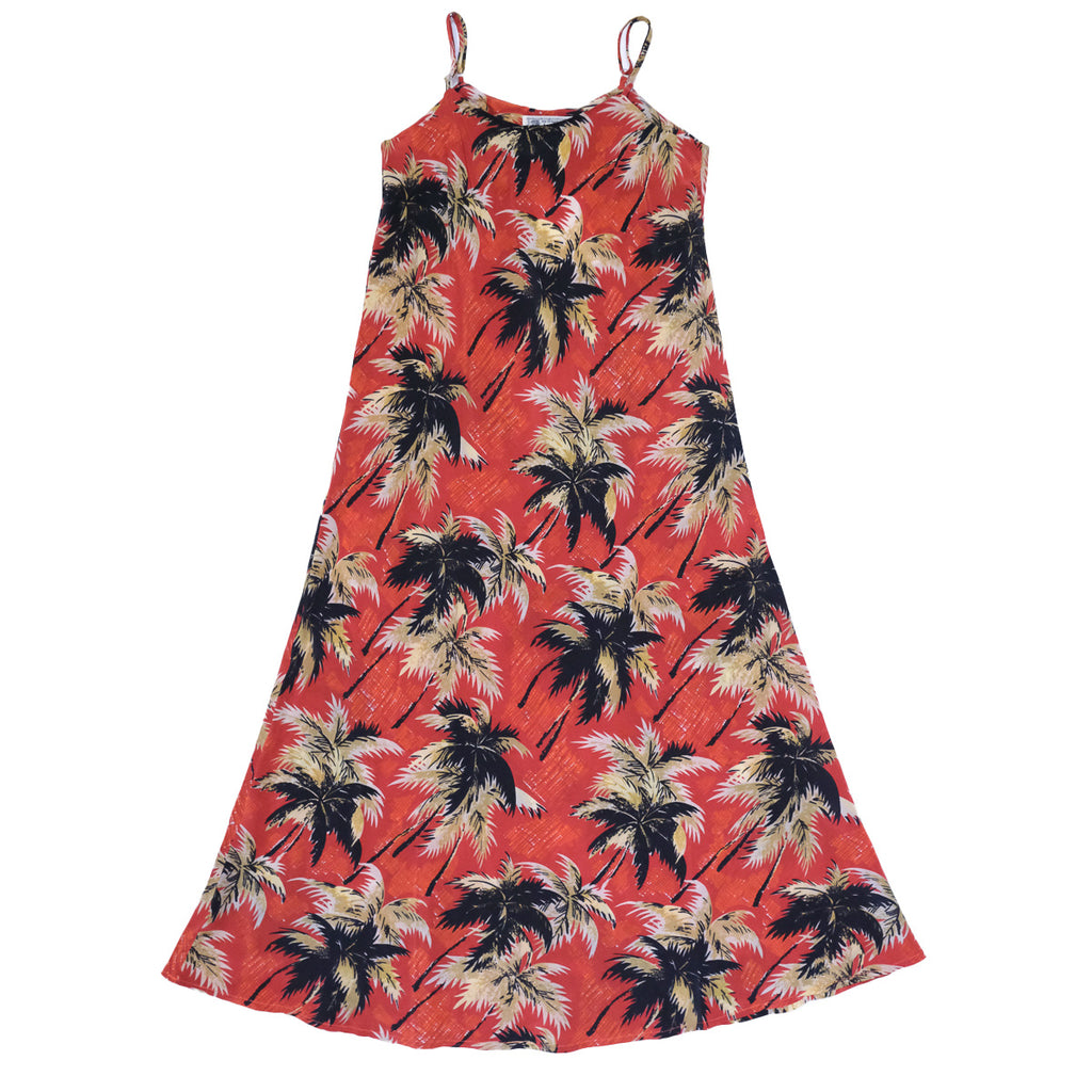 Women's Breeze Hawaiian Slip Dress - Red