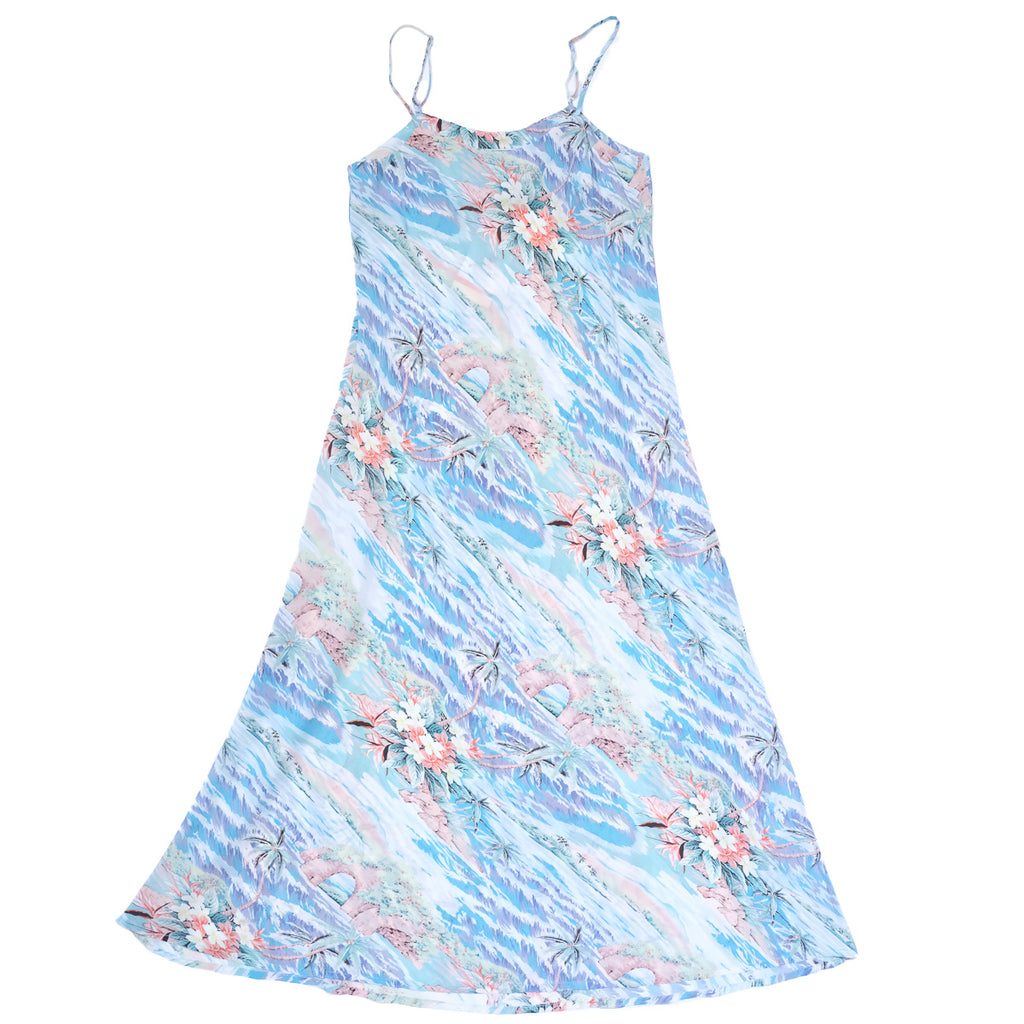 Women's Oasis Hawaiian Slip Dress - Blue