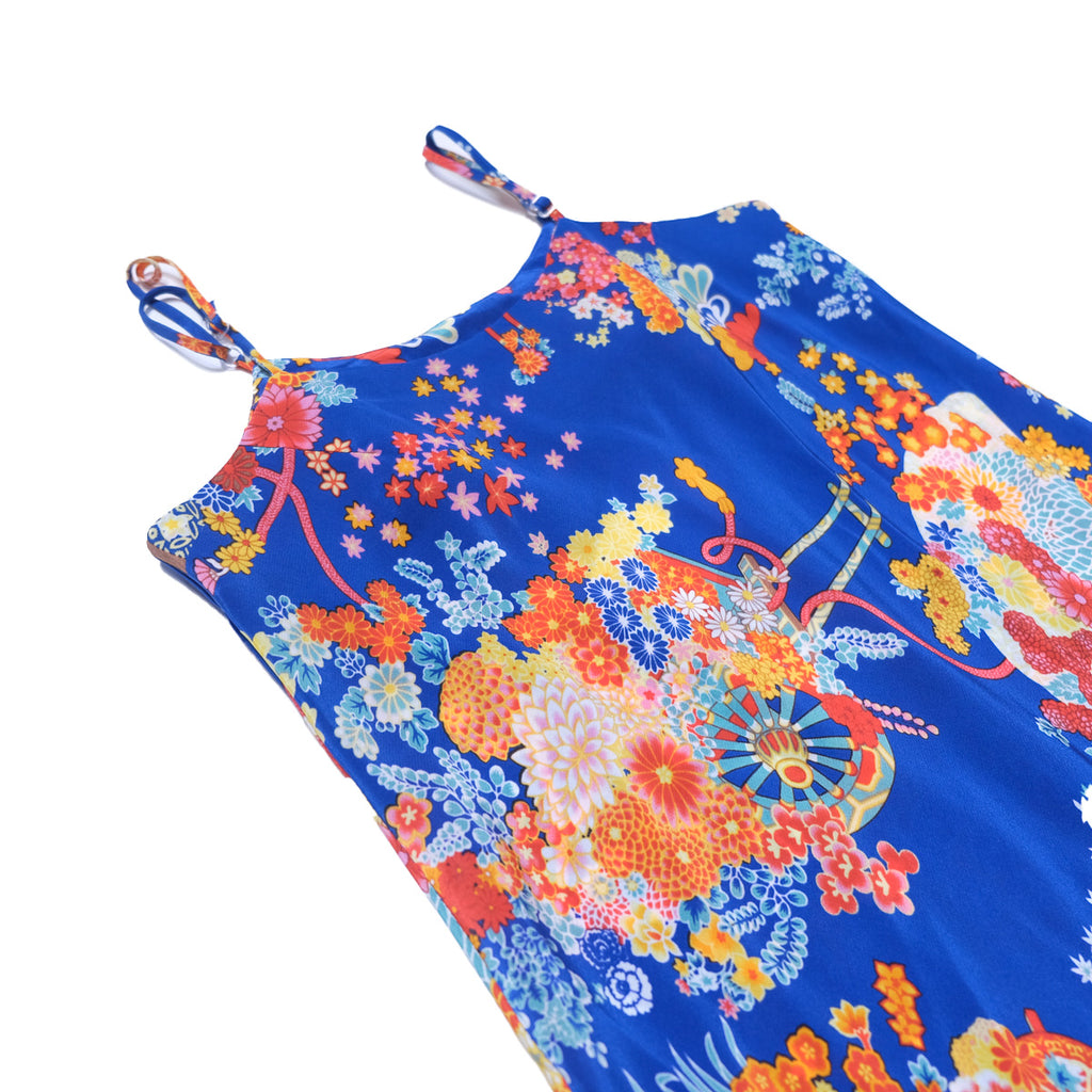 Women's Romeo and Juliet Hawaiian Slip Dress - Blue