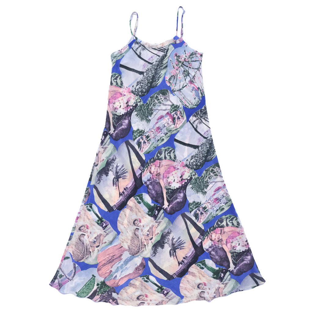 Women's Nostalgia Slip Dress - Blue