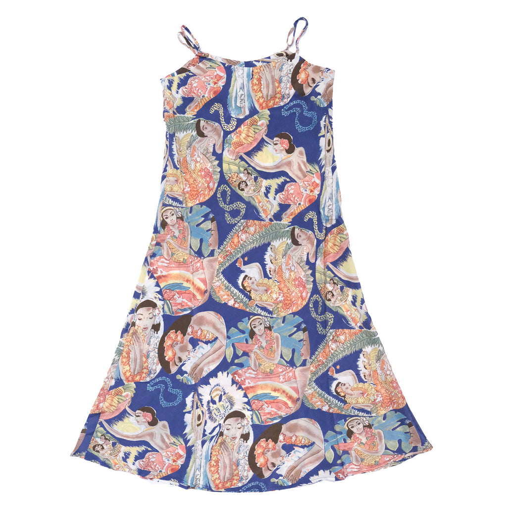 Women's Fruit Harvest Slip Dress - Blue